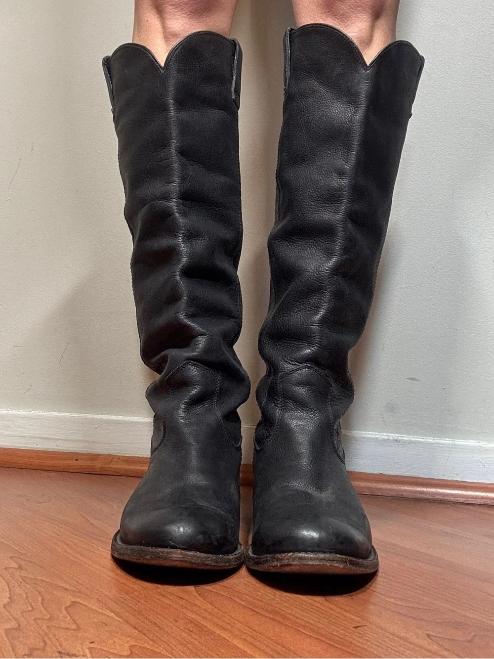 Dolce Vita Black Over-the-Knee Leather Boots